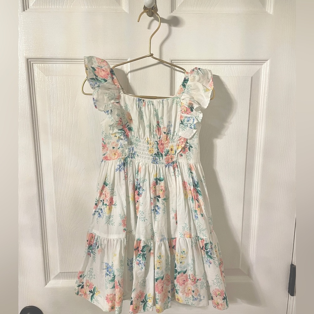 Janie & Jack ruffle sleeve floral dress